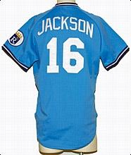 1988 Bo Jackson Kansas City Royals Game-Used Road Jersey
