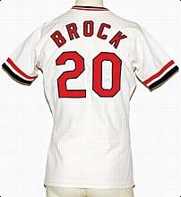 1977 Lou Brock St. Louis Cardinals Game-Used Home Jersey