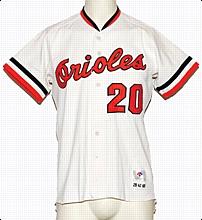 1980 Frank Robinson Baltimore Orioles Spring Training Coaches Worn Home Jersey