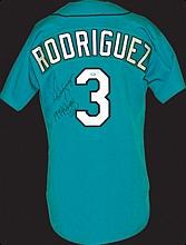 1994 Alex Rodriguez Rookie Seattle Mariners Game-Used & Autographed Teal Alternate Jersey (JSA) (A-Rod Hologram)