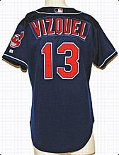 2002 Omar Vizquel Cleveland Indians Game-Used Alternate Jersey (Indians Charities LOA)
