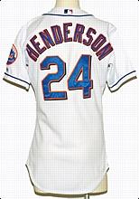 2000 Rickey Henderson NY Mets Game-Used Home Jersey (World Series Year)