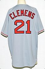 1995 Roger Clemens Boston Red Sox Game-Used Road Jersey