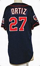 1997 David Ortiz Rookie Minnesota Twins Game-Used Alternate Jersey