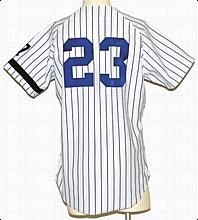 1995 Don Mattingly New York Yankees Game-Used & Autod Home Jersey (Inscribed to Clubhouse Manager Nick Priore) (JSA)