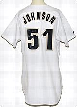 1998 Randy Johnson Houston Astros Game-Used Home Jersey