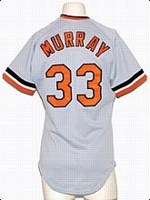 1983 Eddie Murray Baltimore Orioles Game-Used Road Uniform (2) (World Championship Season)