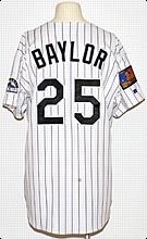 1994 Don Baylor Colorado Rockies Managers Worn Home Jersey