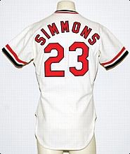 1978 Ted Simmons St. Louis Cardinals Game-Used Home Jersey