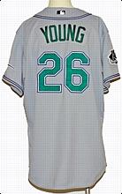 2007 Delmon Young Tampa Bay Devil Rays Game-Used Road Jersey