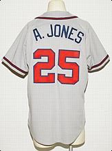 1996 Andruw Jones Rookie Atlanta Braves Game-Used Road Jersey