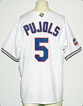 2006 Albert Pujols Dominican Republic World Baseball Classic Game-Used Home Jersey
