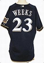 Lot of Milwaukee Brewers Game-Used Jerseys (2)
