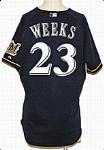 Lot of Milwaukee Brewers Game-Used Jerseys (2)