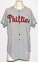 1960s Clay Dalrymple Philadelphia Phillies Game-Used Road Flannel Jersey