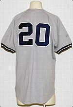 1997 Jorge Posada Rookie NY Yankees Game-Used Home Jersey (Yankees-Steiner LOA)