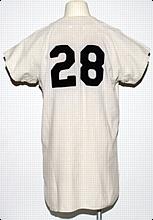 1950 Eddie Malone Chicago White Sox Game-Used Home Flannel Jersey (One Year Style)