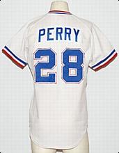 1984 Gerald Perry Atlanta Braves Game-Used Home Jersey