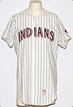 1970 Ted Uhlaender Cleveland Indians Game-Used Home Flannel Jersey