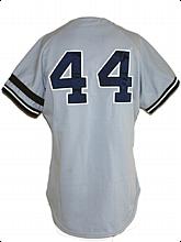 1980 Reggie Jackson NY Yankees Game-Used & Autographed Road Uniform with Howard Armband (JSA)