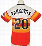 1986 Jim Pankovits Houston Astros Game-Used Home Jersey
