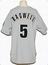 1999 Jeff Bagwell Houston Astros Game-Used Road Jersey