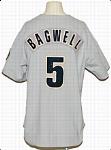 1999 Jeff Bagwell Houston Astros Game-Used Road Jersey