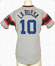 1984 Tony LaRussa Chicago White Sox Managers Worn & Autographed Road Jersey (JSA)