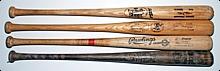 Lot of Major League Players Game-Used Bats (4) (PSA/DNA)