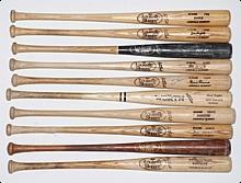 Lot of Major League Outfielders Game-Used Bats with Some Autographed (10) (JSA) (PSA/DNA)