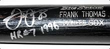 1996 Frank Thomas Chicago White Sox Game-Used & Autographed Home Run # 7 Bat (JSA) (PSA/DNA)