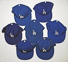 Lot of LA Dodgers Game-Used Caps w/ Gibson, Hershiser & Valenzuela (7)