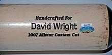 2006-2007 David Wright NY Mets Game-Used Bat (Mets-Steiner LOA)
