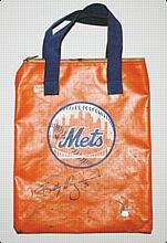 2006 Billy Wagner Autographed NY Mets Used Orange Ball Bag (Mets-Steiner LOA)