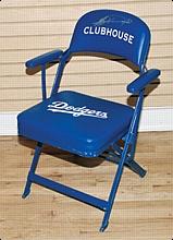 2006 Jeff Kent LA Dodgers Used & Autographed Clubhouse Chair (Dodgers-Steiner LOA)
