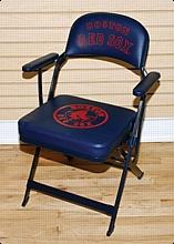 2007 Josh Beckett Boston Red Sox Used Clubhouse Chair (Steiner LOA)