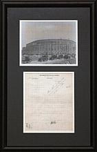 Framed 1923 Yankee Stadium Construction Letter