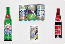 Collection of Commemorative Baseball Cans & Bottles Belonging to Jack Lang 