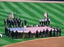 Large American Flag From Shea Stadium (Mets-Steiner LOA)