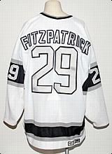1988-1989 Mark Fitzpatrick Los Angeles Kings Game-Used Home Jersey