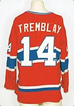 1977 Mario Tremblay Montreal Canadiens Game-Used Road Jersey