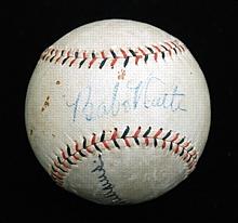 Babe Ruth Single-Signed Game-Used Baseball (JSA)