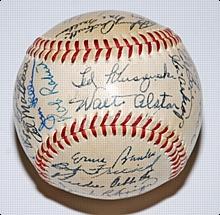 Bob Friends 1956 Autographed All-Star Baseball (Bob Friend LOA) (JSA)