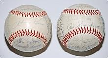 1962 & 1968 St. Louis Cardinals Team Autographed Baseballs (2) (JSA)