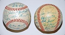 1953 & 1960 Pittsburgh Pirates Team Autographed Baseballs (World Champions) (2) (JSA)