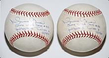 9/29/2004 Mariano Rivera NY Yankees Game-Used Save Baseballs (2) (JSA)