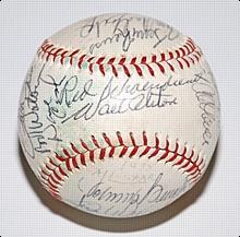 1975 N.L. All-Star Team Autographed Baseball (JSA)
