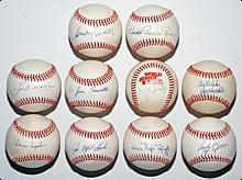 Lot of Hall of Famer Single-Signed Baseballs (10) (JSA)