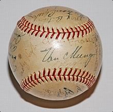 1937 Brooklyn Dodgers Team Autographed Baseball (JSA)