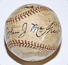 John McGraw, Miller Huggins & Others Signed Baseball (JSA)
